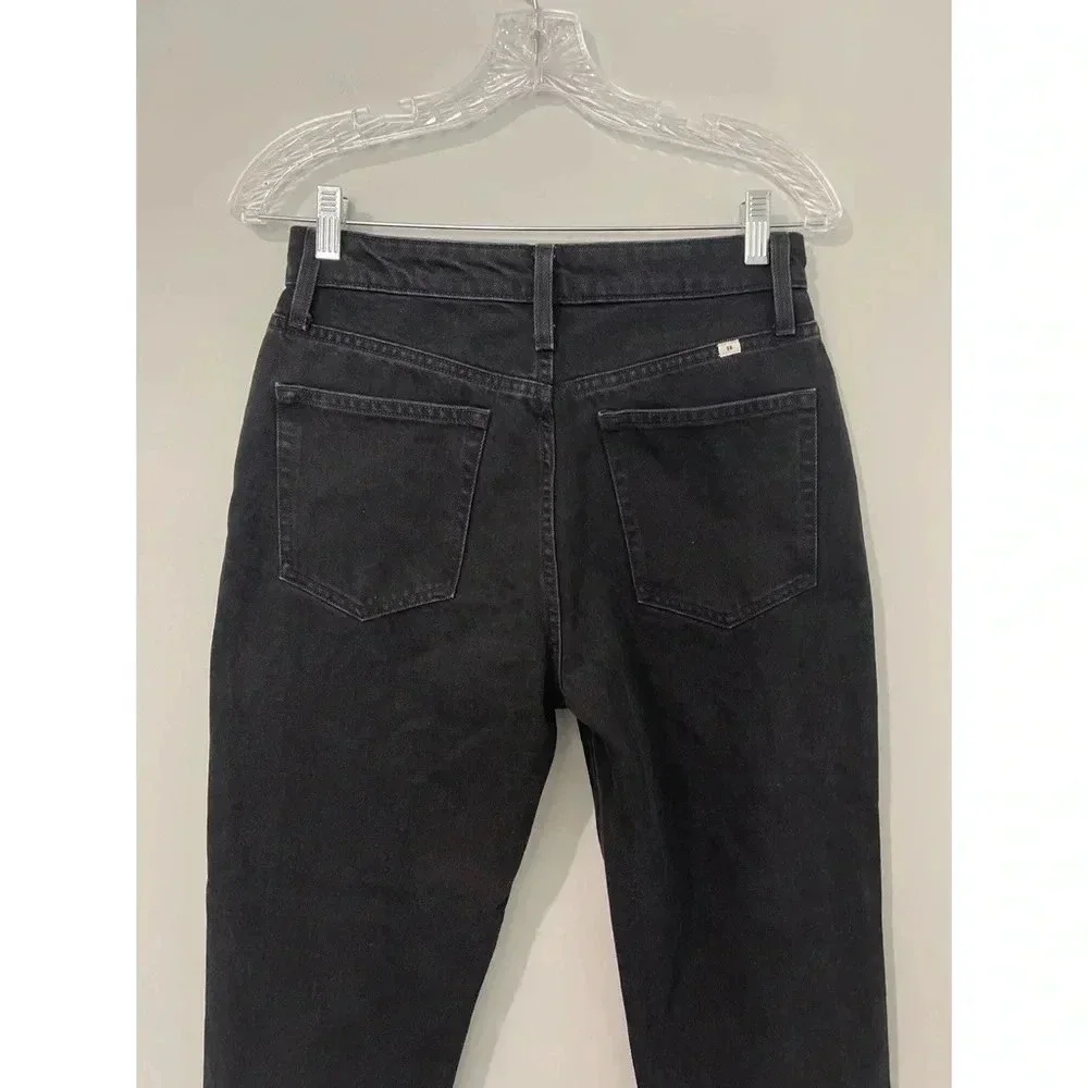 Aritzia Sunday Best‎ Zola Mom Jean Size 6 Black High Rise Tapered Leg